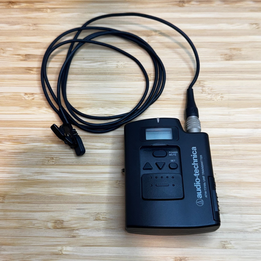 Audio-Technica ATW-T310b UHF Bodypack Transmitter w/ Mic TESTED No Antenna