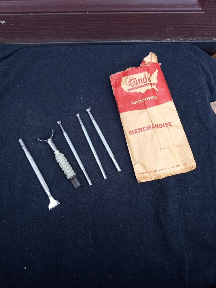 Tandy Craftool Leather Tools Set Of 5