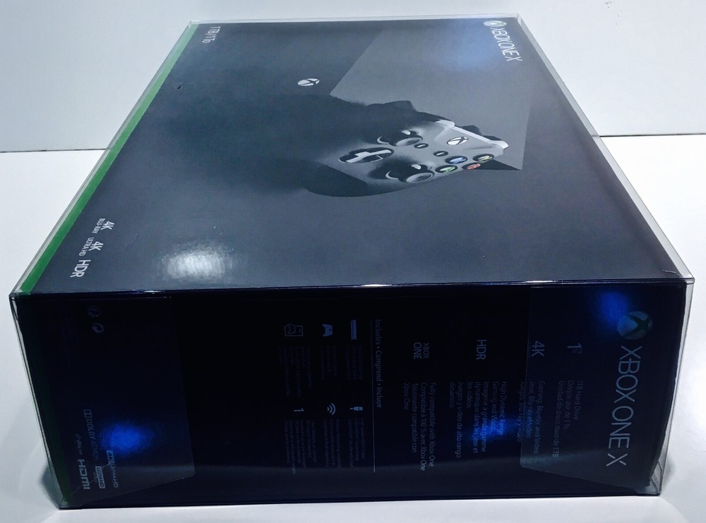 1 Console Box Protector For XBOX ONE X Console Boxes Clear Custom Display Case