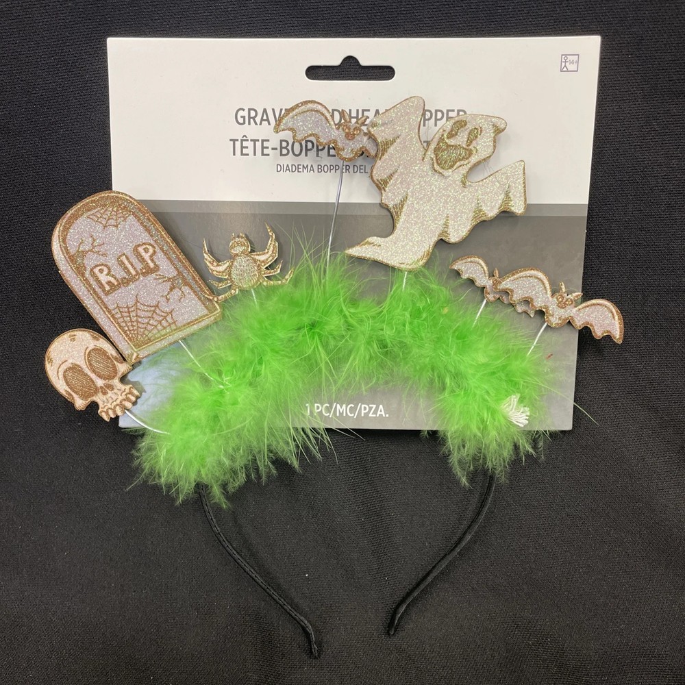 Halloween Graveyard Theme Head Bopper Headband
