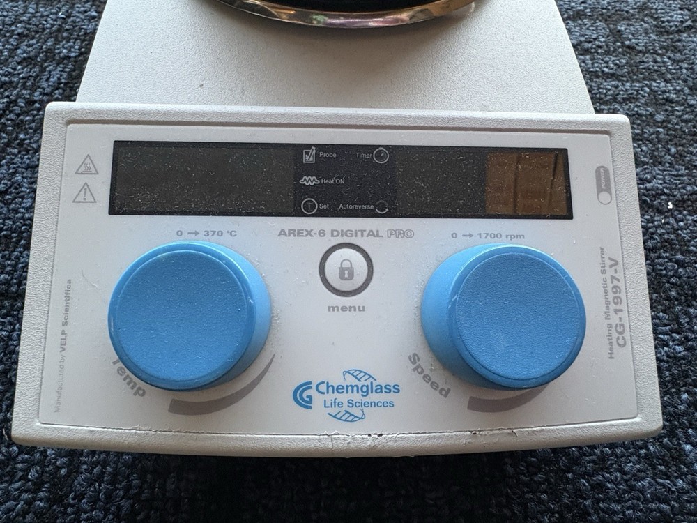 Velp Scientifica AREX-6 Digital Pro Heating Magnetic Stirrer, Error Code