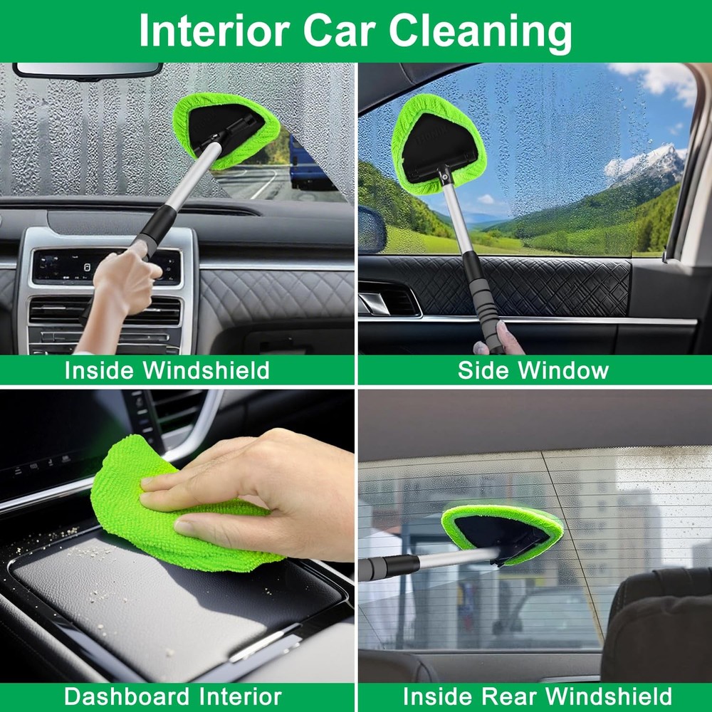 XINDELL Windshield Cleaner Tool Extendable Car Window Cleaning Kit