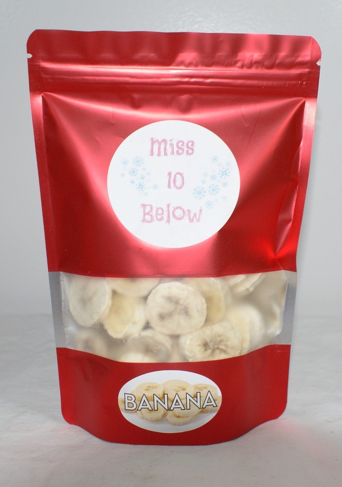 Freeze Dried Banana chips Crunchy Fruit 2oz