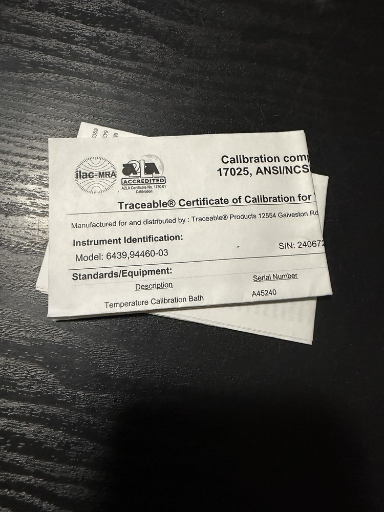Traceable 6439 Temp Data Logger 6439 94460-03