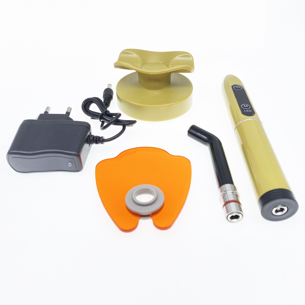 Dental Wireless Cordless LED Cure 1 Second Curing Light Lamp 2000mw US/EU Plug