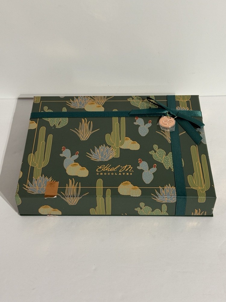 Ethel M. Chocolates Empty Candy Box Southwestern Cactus Design