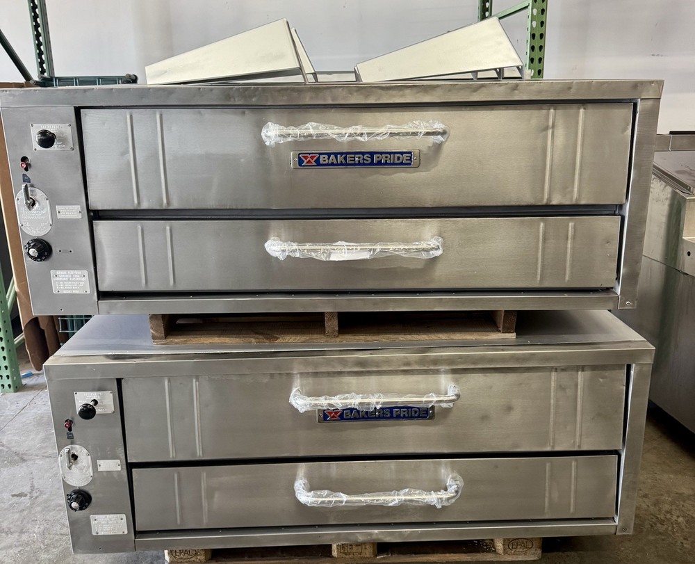 Used Bakers Pride 452 Pizza Oven Double Stack