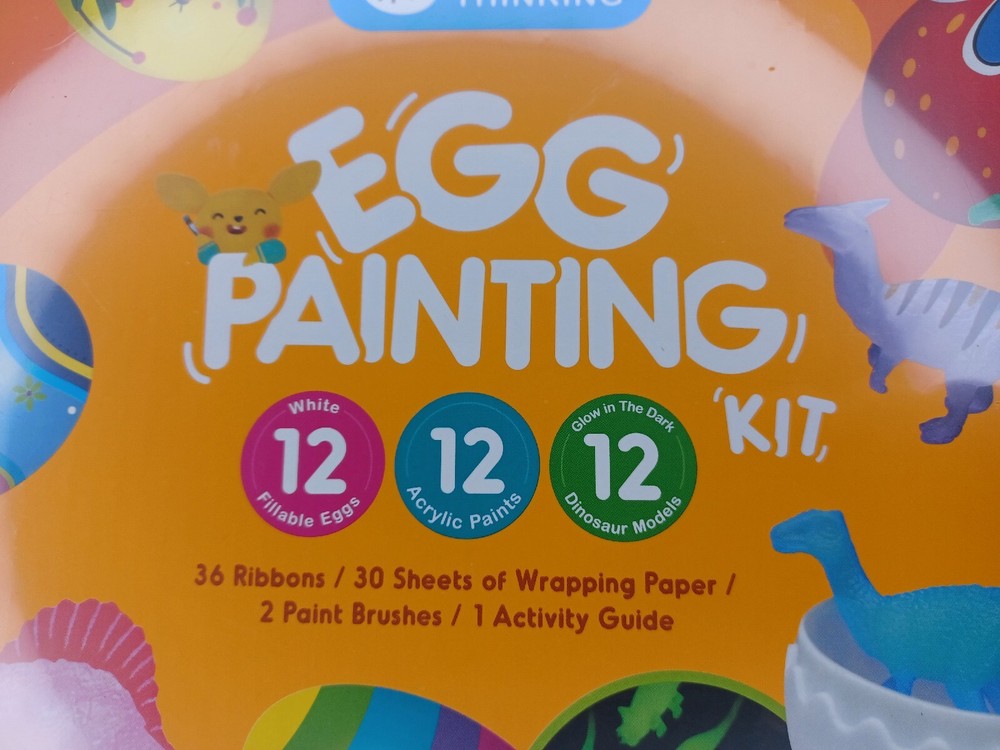 Easter Egg Decorating Kit Plastic Eggs Dinosaurs Paint