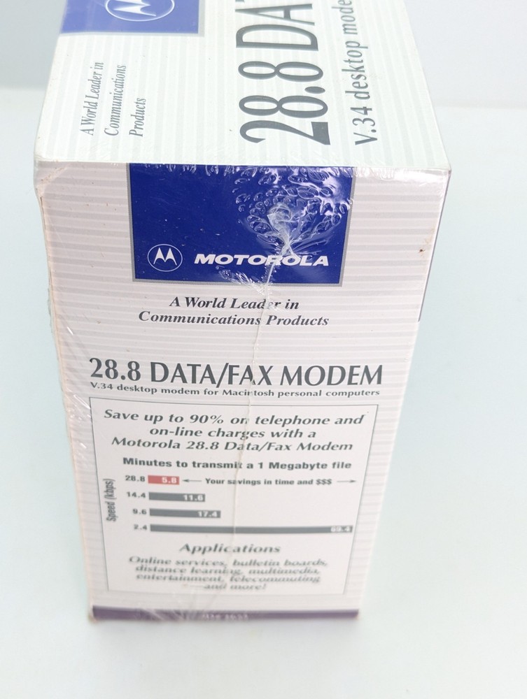 Motorola Power Class 28.8 Data/Fax Modem Macintosh V.34 Vtg Computing