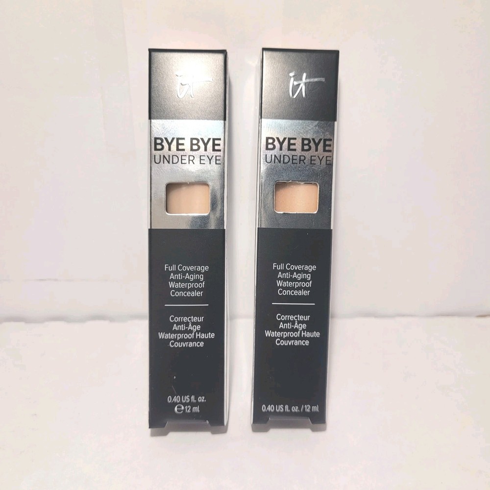 2x it Cosmetics Bye Bye Under Eye Full Coverage Concealer 21.0 Medium Tan (W)
