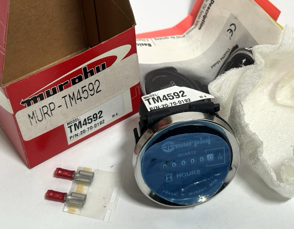 Murphy TM4592 12V Solid-State Electronic Hourmeter, 20-70-0192