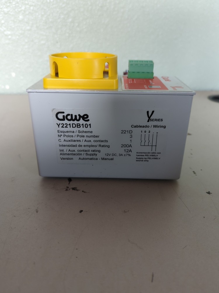 GAVE Y221DB101 Y Series Motorized Changeover Transfer Switch