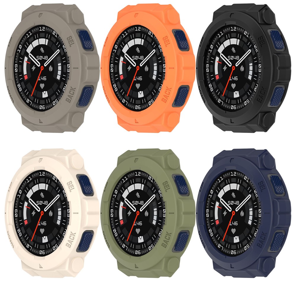 Armor Skeleton Protective Case Watch Case Watch for Amazfit Active Edge（A2212）