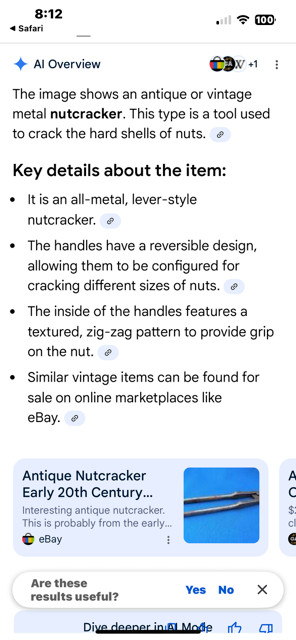 Early 1900s Antique Reversible Nutcracker