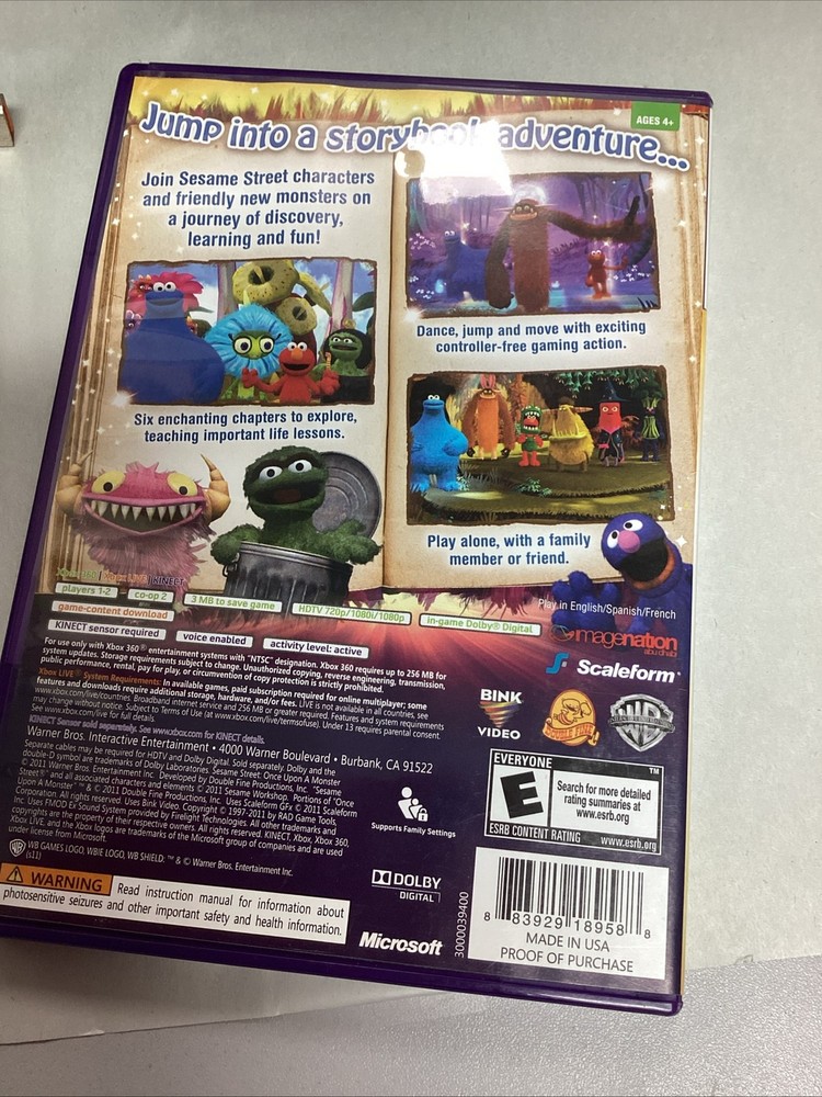 Microsoft Kinect Sensor for Xbox 360 Console W/ Games*READ