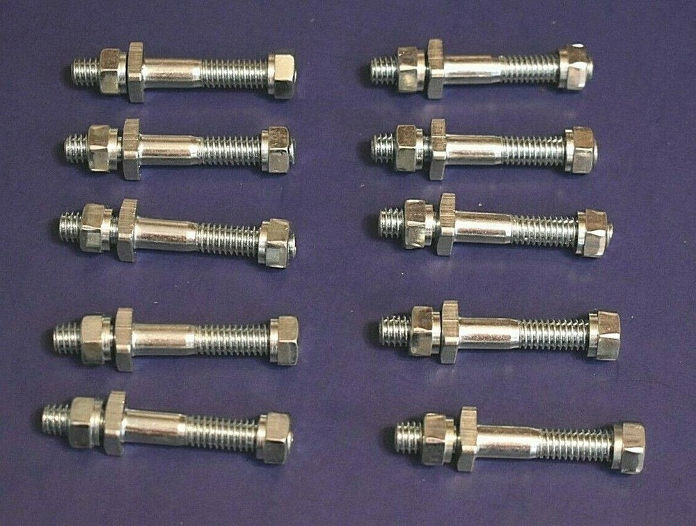 10 Top Post Battery 5/16"-18 Double Threaded Terminal Bolt For Add On Accessory