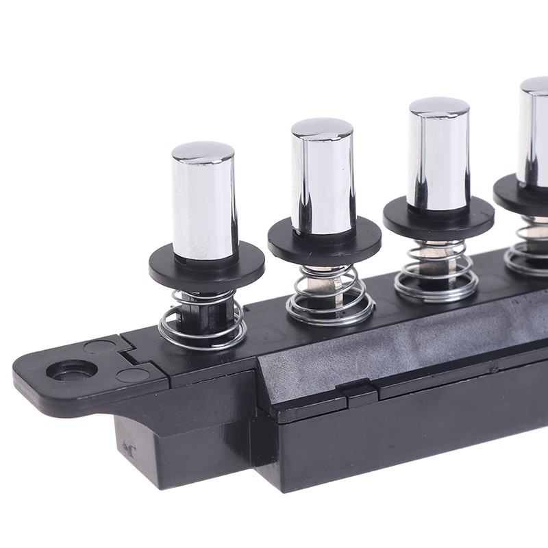 Five-position plug-in button switch for range hood five-position silver switch