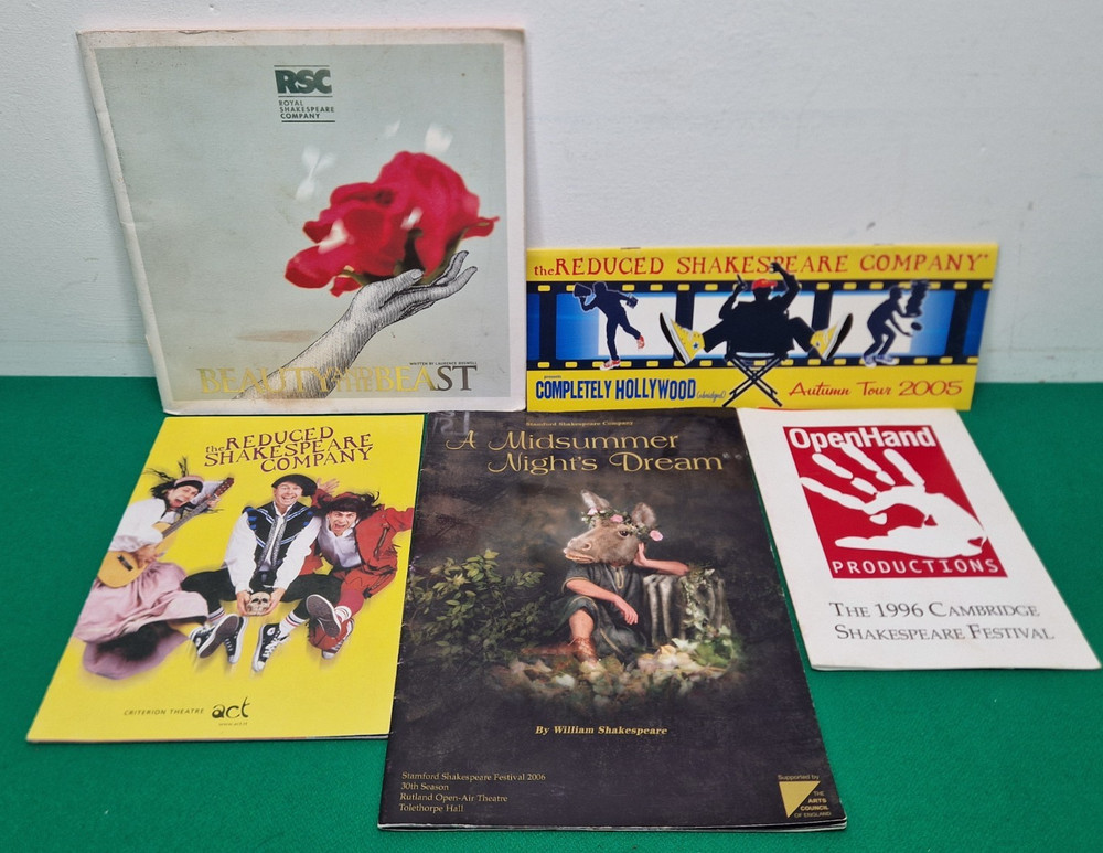 William Shakespeare Play Programmes Job Lot Bundle
