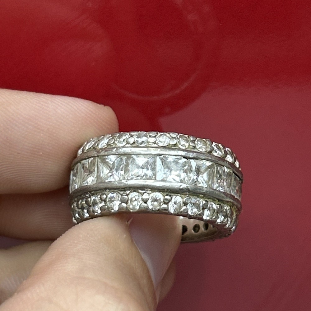 Vintage 925 Solid Sterling Silver Gemstone Ring