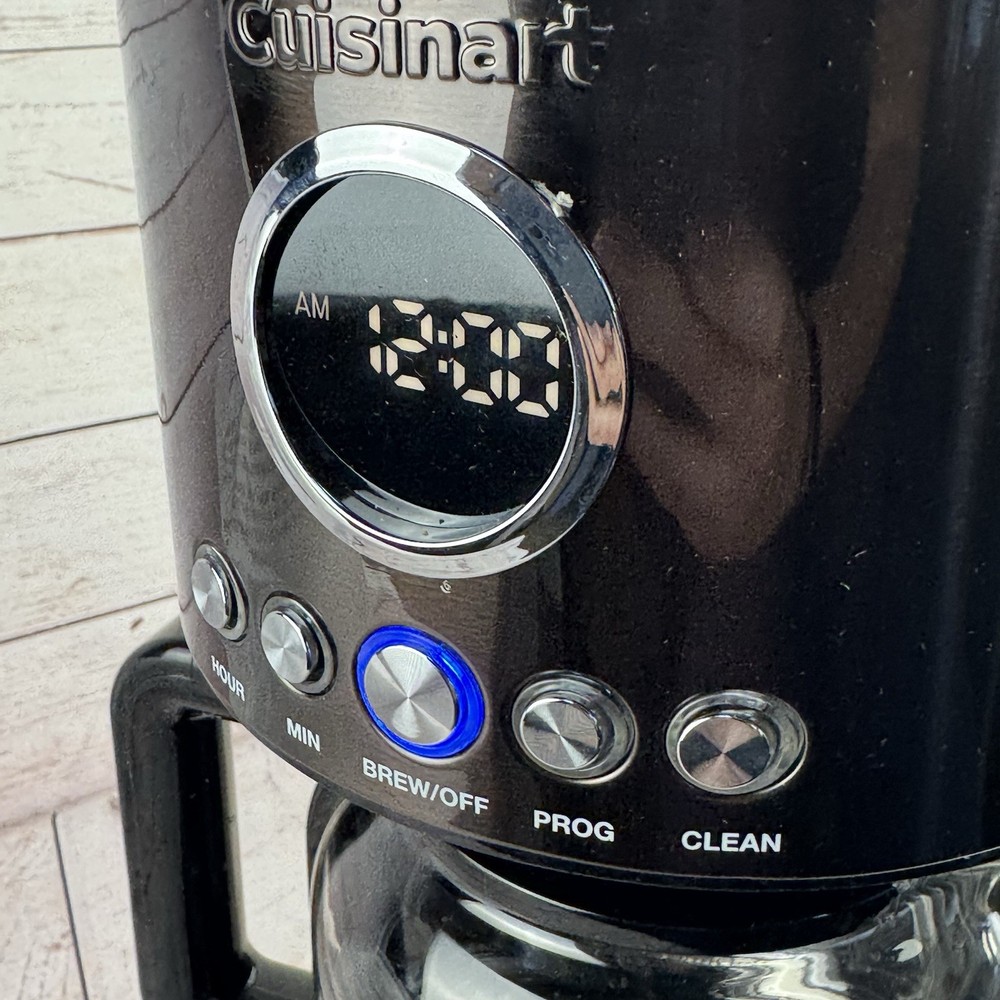 Cuisinart 12 Cup Programmable Coffee Maker Brew Central Black Stainless Steel