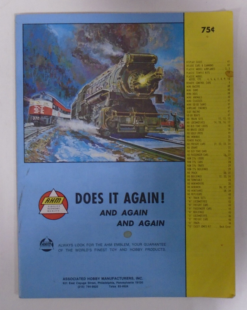 AHM DOES IT AGAIN! AND AGAIN AND AGAIN 1970? CATALOG