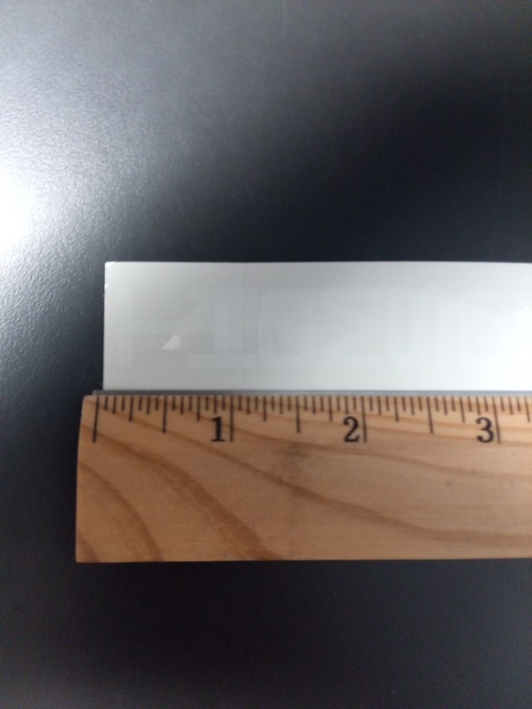 4" Thomson Decal/Sticker White On Clear