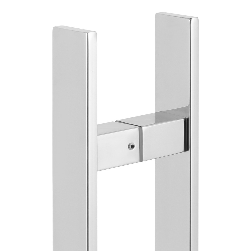 Stainless Steel Double Sided Push Pull Door Handle, H-shaped Door Pull Handle