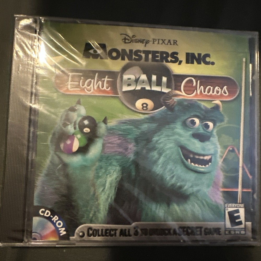 Monsters, Inc. Eight Ball Chaos - (CD-ROM, 2001)