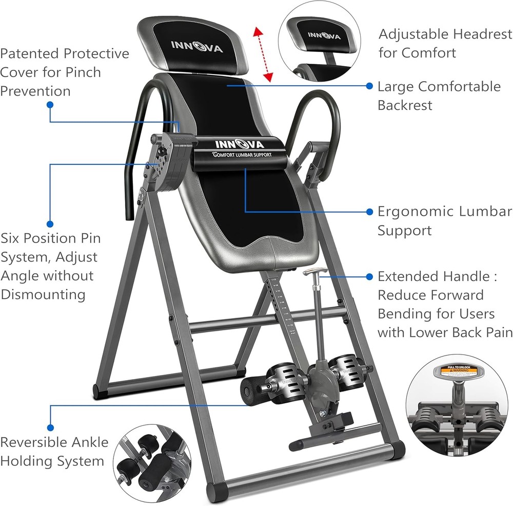 Back Therapy Inversion Table Fitness Equipment