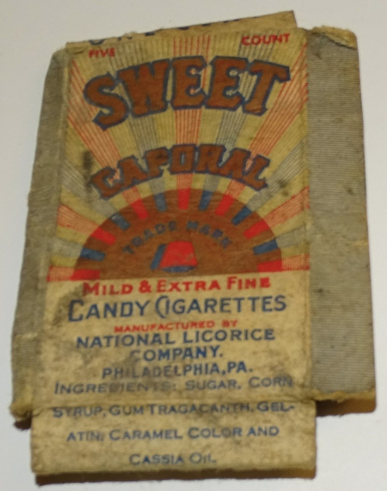 Sweet Caporal Candy Cigarettes Box (pretty beat)