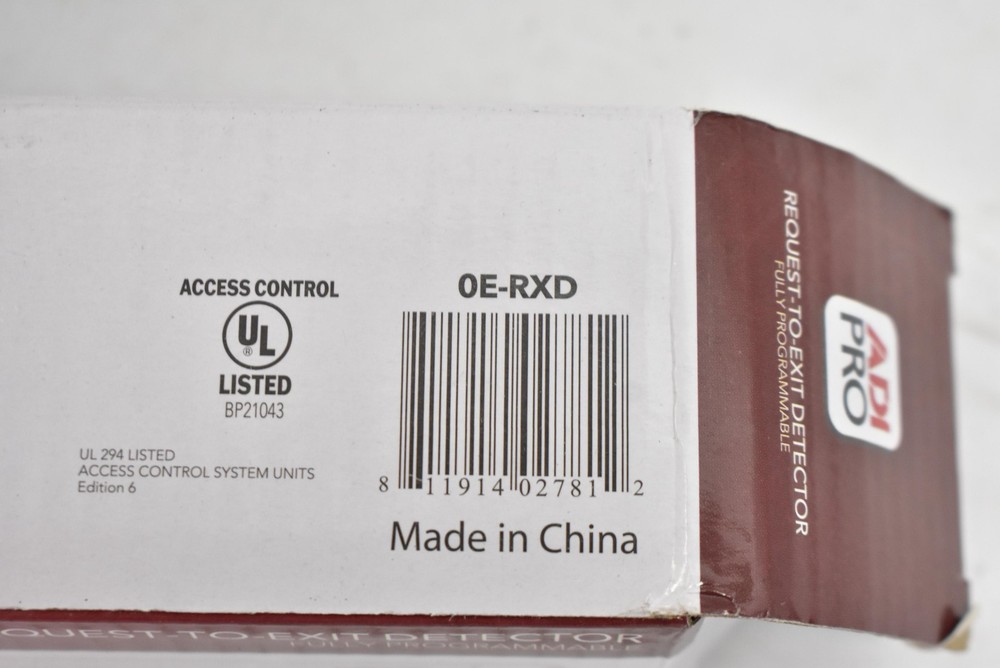 ADI Pro Request-to-Exit Detector Passive Infrared 0E-RXD Fully Programmable NEW