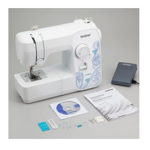 Brother RLX3817 Full Size 17 Stitch Sewing Machine White