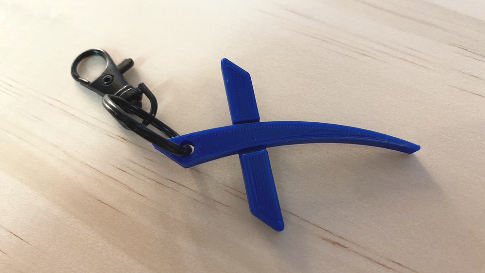 (One) SpaceX Logo Keychain. Demo-2 Memorable Gift.