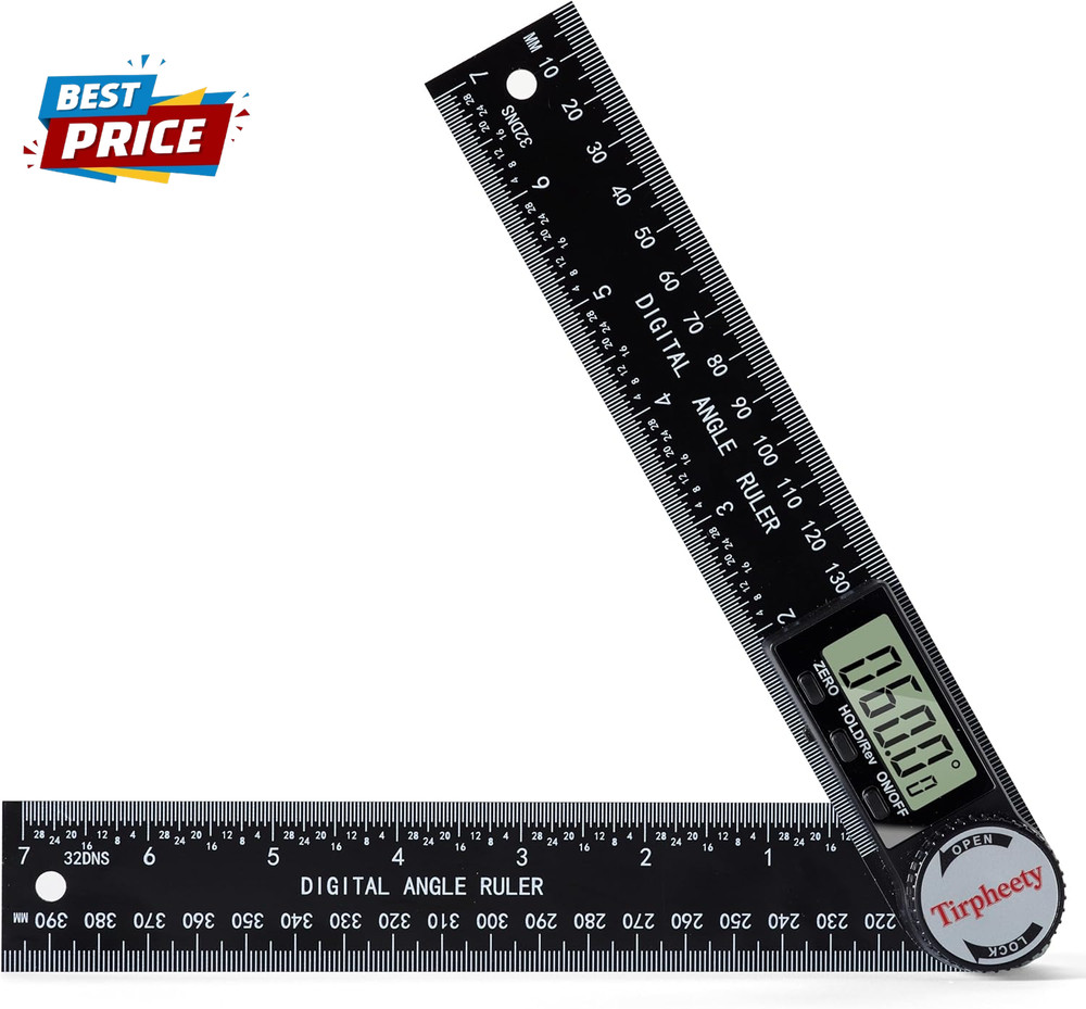 Digital Angle Finder Protractor, 3Rd Generation Quick Display Angle Gauge Ruler,