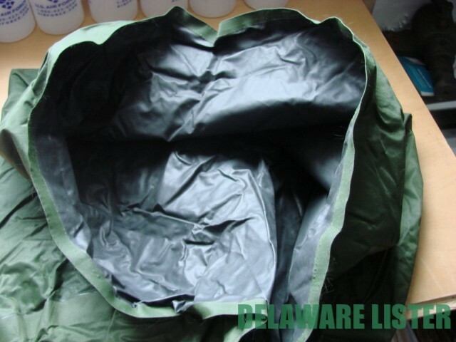 US Military Army Rubber Rubberized Laundry Personal Bag w/Tie~String