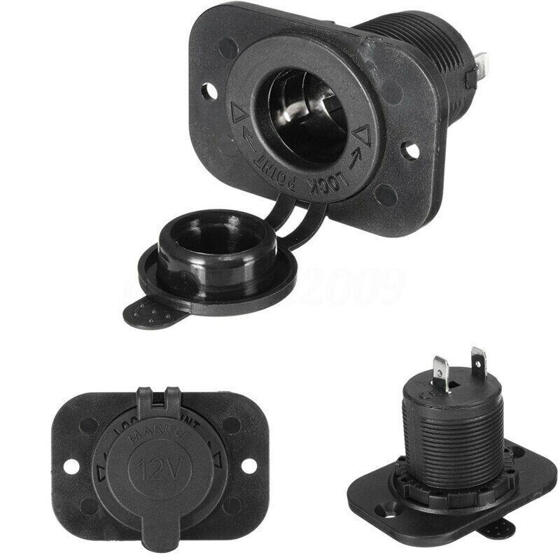 4 PACK 12V Cigarette Lighter Socket Car Marine Motorcycle ATV RV Power Socket US