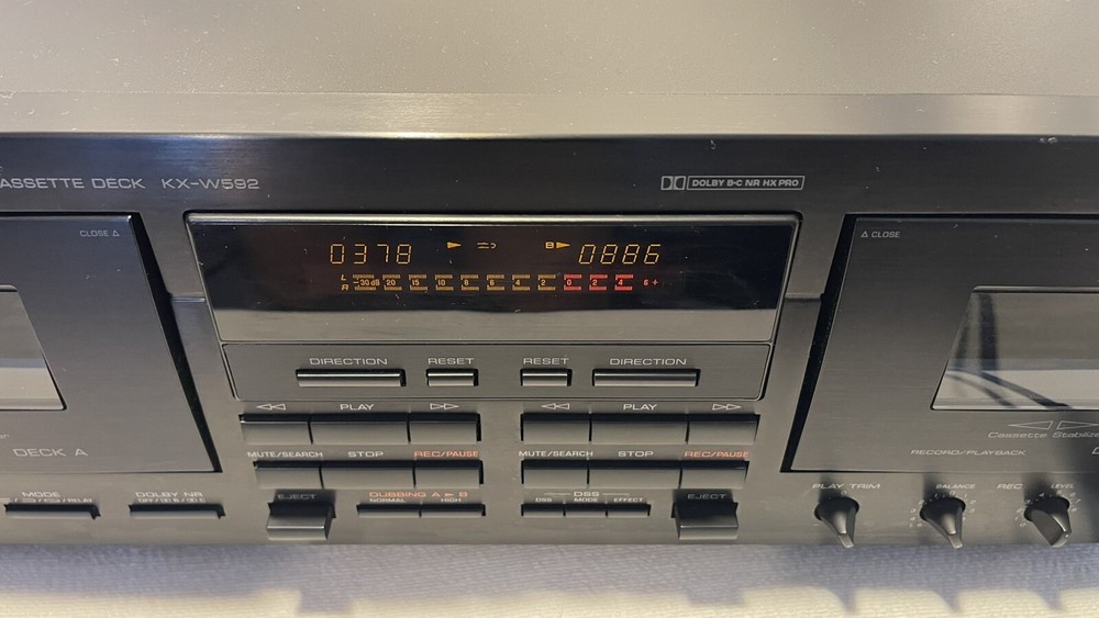 Tested!! Yamaha KX-W592 Dual Cassette Deck