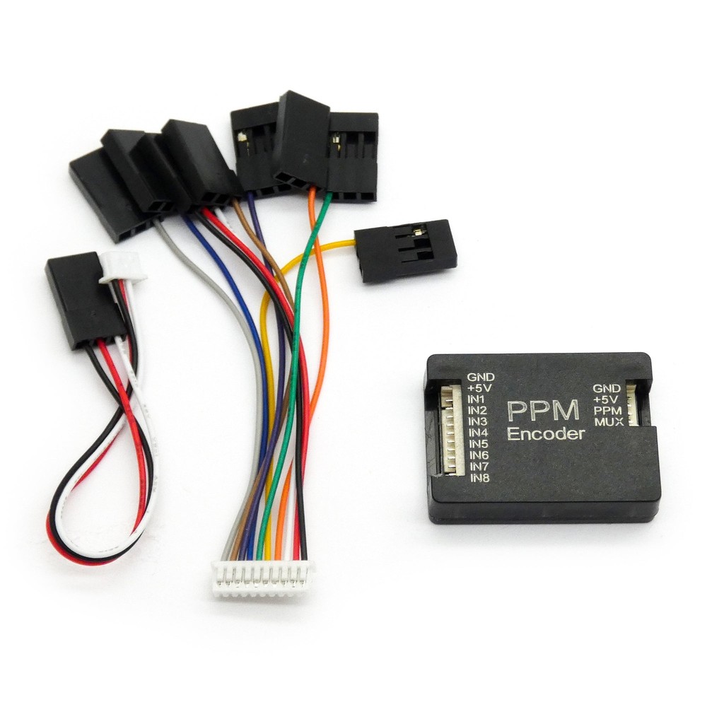 PWM to PPM Encoder V1.0 w/Case for Arduino, Receivers, Flight Controllers & Serv
