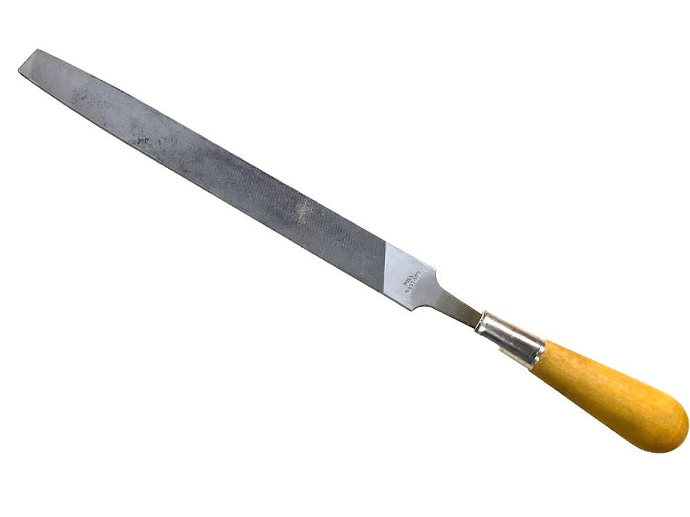 NICHOLSON TOOLS 12” MILL BASTARD METAL FILE w/ HANDLE