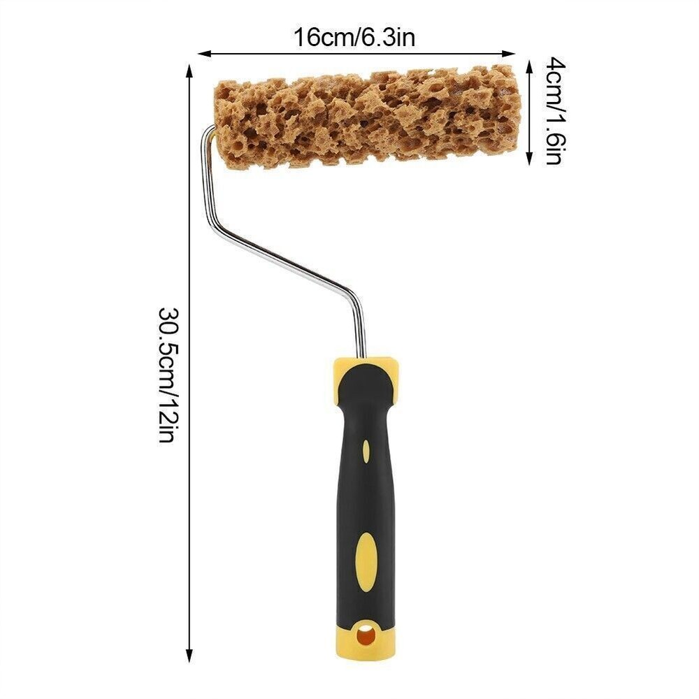Texture Pattern Paint Roller Brush with Handle Decorate for Wall Painting Tool