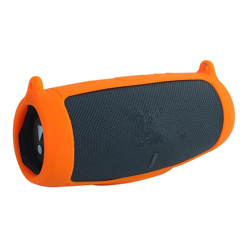 Orange Silicone Cover Pad With Strap For JBL Charge 5 Bluetooth Speaker s