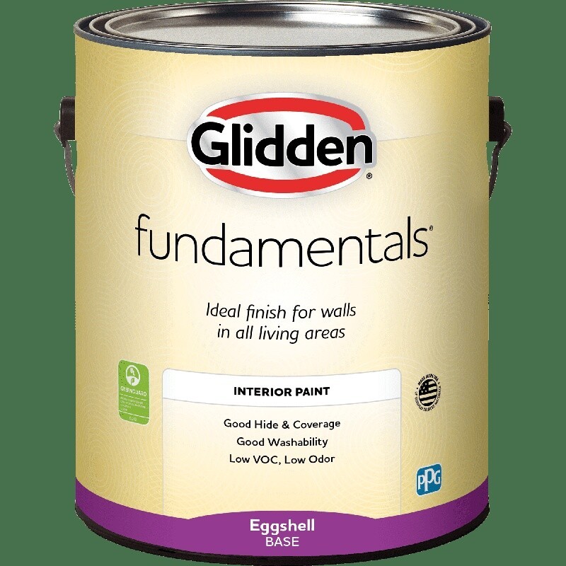 Low VOC Washable Interior Paint Eggshell Good Hide Coverage Light Blue 1Gal wall