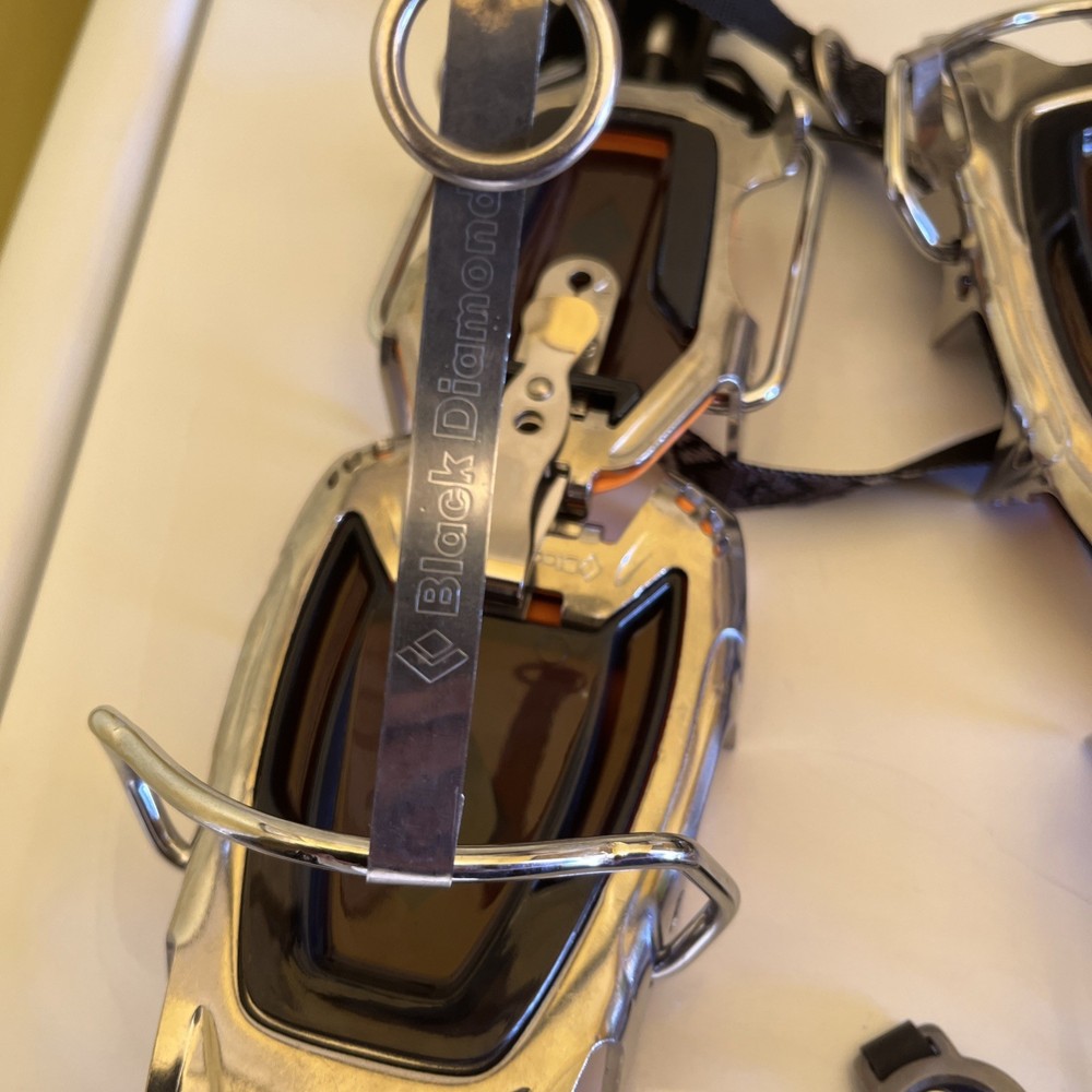 New Black Diamond brand strap crampons. **
