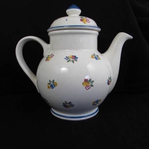 Pfalzkeramik West Germany Coffee Tea Pot Fruit Pattern