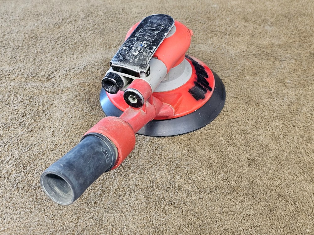 3M Vacuum Random Orbital Sander Pneumatic Air Tool 6" Disc Hook Loop Pad 20208