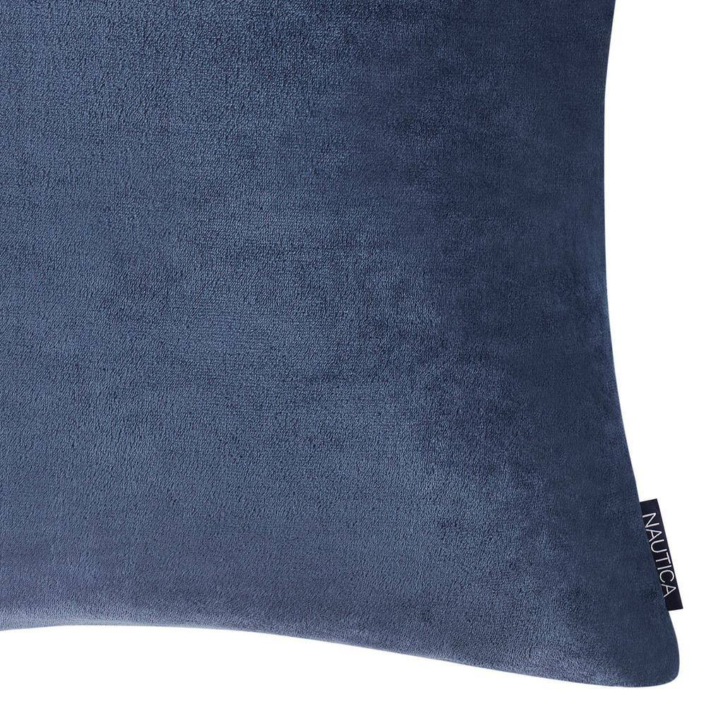 Ultra Soft Plush Solid 1-Piece Navy Blue Microfiber European Sham