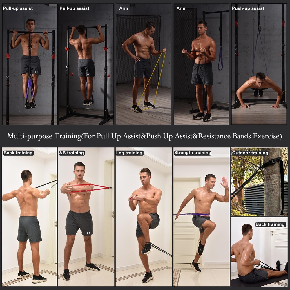 Pull Up Assistance Bands，Heavy Duty Resistance Band for Pull Up Bar，Adjustabl...