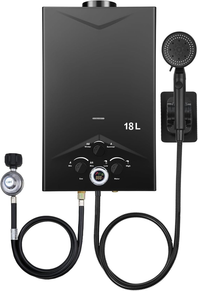 Multi-Protection Portable 4.74GPM Water Heater - Perfect for Camping & Pet Baths