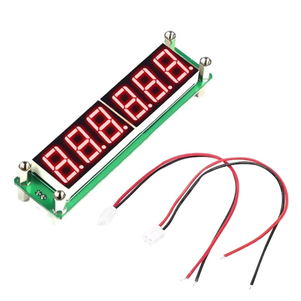 65MHz Digital Frequency Counter, 2.5ppm TCVCXO, 6-Digit LED, Auto Zero Blank