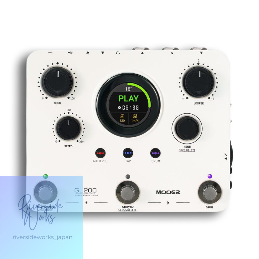 Mooer GL200 Stereo Looper Drum Machine Effect Pedal